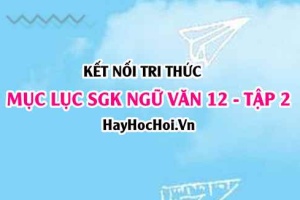 Mục lục SGK Ngữ Văn 12 tập 2 Kết nối tri thức